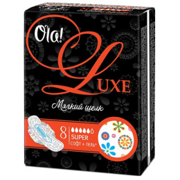 Ola прокладки "Luxe. Мягкий шелк" женские гигиенические ультратонкие для обильных выделений