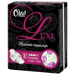 Ola прокладки "Luxe. Нежный кашемир" женские гигиенические ультратонкие для обильных выделений