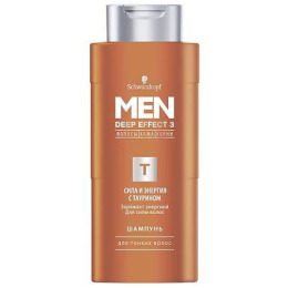 Men Deep Effect 3 шампунь для волос "Сила и Энергия с таурином" мужской