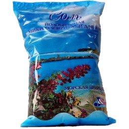 Лечебные травы соль морская "Йодобромная" природная в пакете