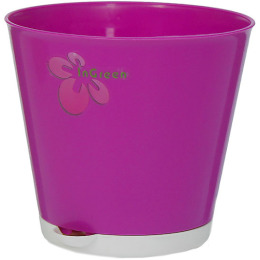 InGreen горшок для цветов "Ingreen. Крит. Фиолетовый" d=120 mm с системой прикорневого полива