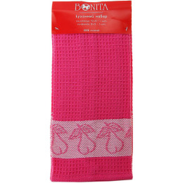 Bonita набор "Груша розовая" полотенце 70 х 45 см + салфетка 35 х 35, см жаккард