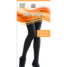 Dea Mia колготки женские 1472 "Wool" 350d, черные