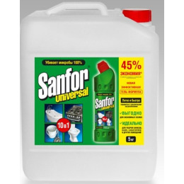 Sanfor гель для чистки разных поверхностей с хлором "Универсал 10в1"