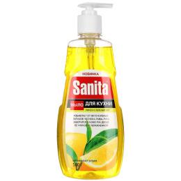 Sanita мыло жидкое кухонное для рук "Лимон и Зеленый чай"