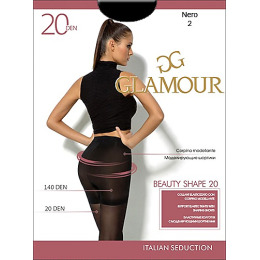 Glamour колготки женские "Beauty shape" 20, nero