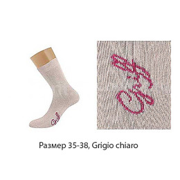 Griff носки женские однотонные "D4O3" Grigio chiaro