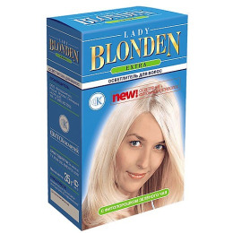 Фитокосметик осветлитель для волос «LADY BLONDEN» Extra С фитопорошком зелёного чая