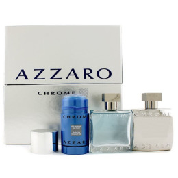 Azzaro Chrome набор туалетная вода 50 мл + лосьон после бритья 75 мл + дезодорант спрей 75 мл