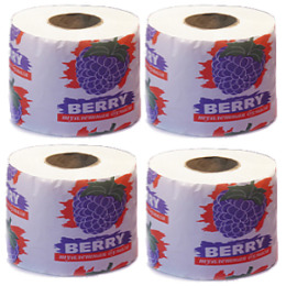 Berry туалетная бумага "Белая" 2-слойная, перфорац, на втулке