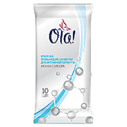 Ola влажные очищающие салфетки для интимной гигиены в ассортименте "№2 Польза Термальная вода. Ионы серебра"