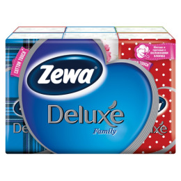 Zewa платки носовые "Делюкс Стайл" 3 слойные спайка