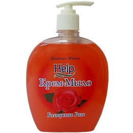 Help крем-мыло "Болгарская роза" с дозатором