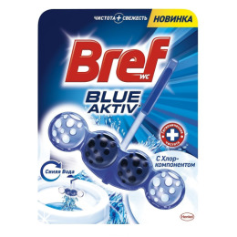 Bref чистящее средство "Blue Aktiv" для унитаза в шариках