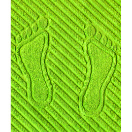 Ituma коврик для ног "Ярко-зеленый" махровый 50 х 70 см