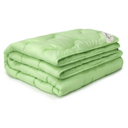 Мягкий сон одеяло стеганое "Бамбук" зеленое, 200*220 см