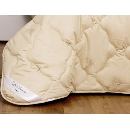Мягкий сон одеяло "Ифири. Шерсть верблюжья" тик двухстороннее стеганное полотно, в упаковке люкс, 200х220см
