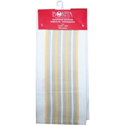 Bonita полотенце вафельно-жаккардовое "Трио" желтое 40 х 60 см
