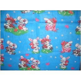 Камышинский Текстиль комплект постельного белья детский "Зайчики" 1.5 спальное, синий, наволочки 70х70 см
