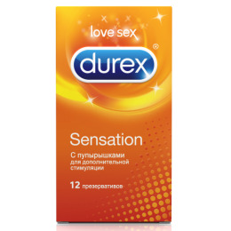 Durex презервативы "Sensation" с пупырышками