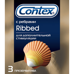 Contex презервативы "Ribbed" ребристые для усиления стимуляции