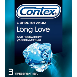Contex презервативы"Long Love" с анестетиком для продления удовольствия