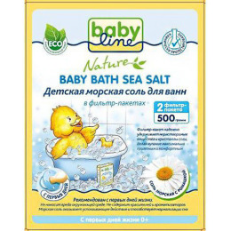 Babyline детская морская соль для ванн с ромашкой в фильтр-пакетах