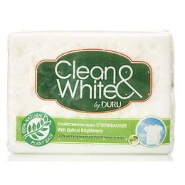 Duru мыло хозяйственное "Clean & White" отбеливающее