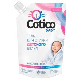 Cotico гель для стирки детского белья, дой-пак