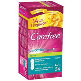 Carefree салфетки "Cotton Fresh. Экстракт хлопка" ароматизированные