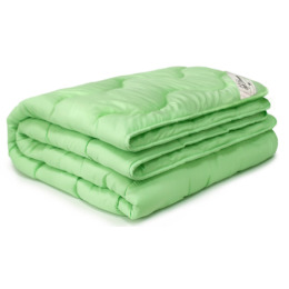 Мягкий сон одеяло Бамбук 200х220 микрофибра 300г/м2, Веточка зеленый