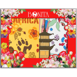 Bonita набор "Путешествие" из 2-х разнофактурных полотенец