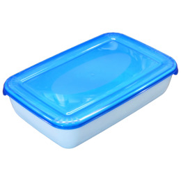 Plast Team емкость для СВЧ и хранения продуктов "Polar micro wave" прямоугольная  0.45 л, голубой