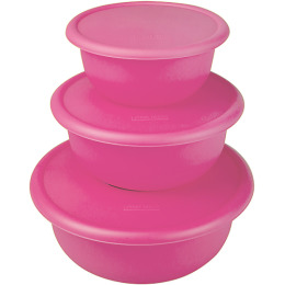 Plast Team набор мисок "Светло-Розовый" с крышками