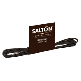 Salton шнурки тонкие с пропиткой, черные 60 см