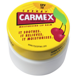Carmex бальзам для губ вишня с защитным фактором SPF 15 в баночке