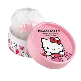 Hello Kitty Пуховка для тела с блестками, 2 г