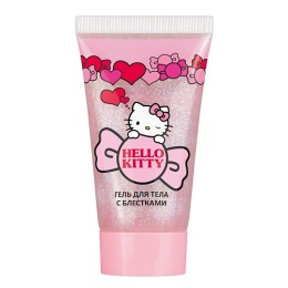 Hello Kitty гель для тела с блестками, тон 02 Неоново-розовый, 20 мл