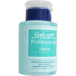 Gel off универсальное очищающее средство для рук и ногтей с антибактериальным эффектом "Professional Sanitizer"