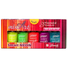 Frenchi набор 5 цветных лаков по 5 мл "miniArt Smart NEON № 2"
