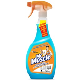 Мистер Мускул чистящее и моющее средство для стекол и других поверхностей, эконом со спиртом