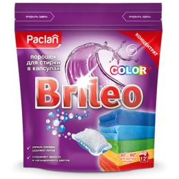 Paclan порошок для стирки в капсулах "Brileo Color"