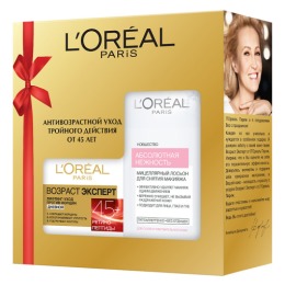 L'Oreal набор крем для лица "Возраст эксперт" 45+ для всех типов кожи 50 мл + мицелярный лосьон для сухой и чувствительной кожи 200 мл
