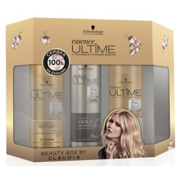 Essence Ultime набор "Omega Repair" шампунь для поврежденных волос + лак для волос + бальзам для волос