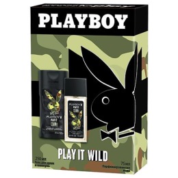 PlayBoy набор мужской "Play it Wild" парфюмированая вода 75 мл + гель для душа 250 мл