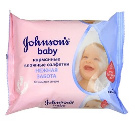 Johnson`s baby салфетки влажные "Нежная забота" карманные 25 шт
