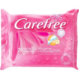 Carefree салфетки влажные с ромашкой для интимной гигиены 20 шт