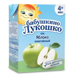 Бабушкино Лукошко сок "Яблоко" осветленный, с 4 месяцев