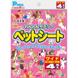 Japan Premium Pet пеленки "P.One" с антибактериальным наполнением широкие, 4 шт
