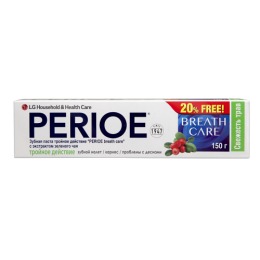 Perioe LG зубная паста тройное действие "Breath care" с экстрактом зеленого чая